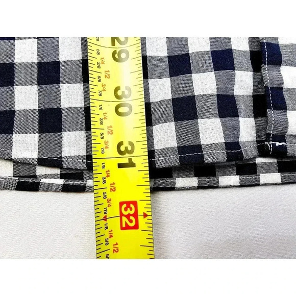 J. Crew Classic Stretch Size Medium Mens Black White Check Button Down Shirt NWT - Picture 10 of 12